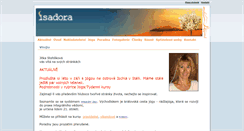 Desktop Screenshot of isadora.cz