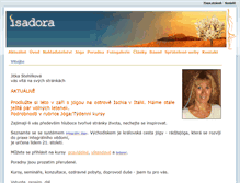 Tablet Screenshot of isadora.cz